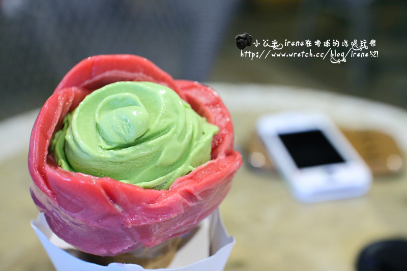 【台北市士林區】像玫瑰花綻放的甜筒．美國冰淇淋文化館 @Irene&#039;s 食旅．時旅