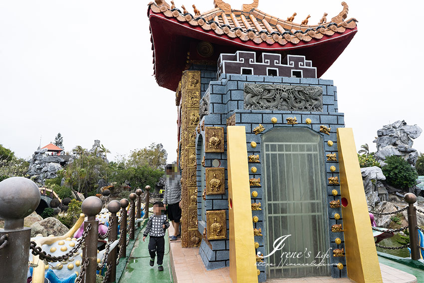 雲林免費景點，超美的庭園迷宮，居高臨下的彩虹橋，全程走完至少要一個小時